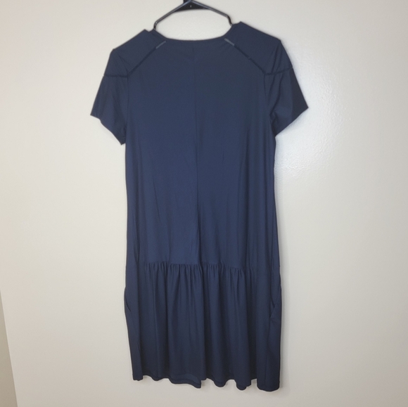 Sun Light Navy Blue Baby Doll Style Mini Dress Size 1 - Picture 4 of 4